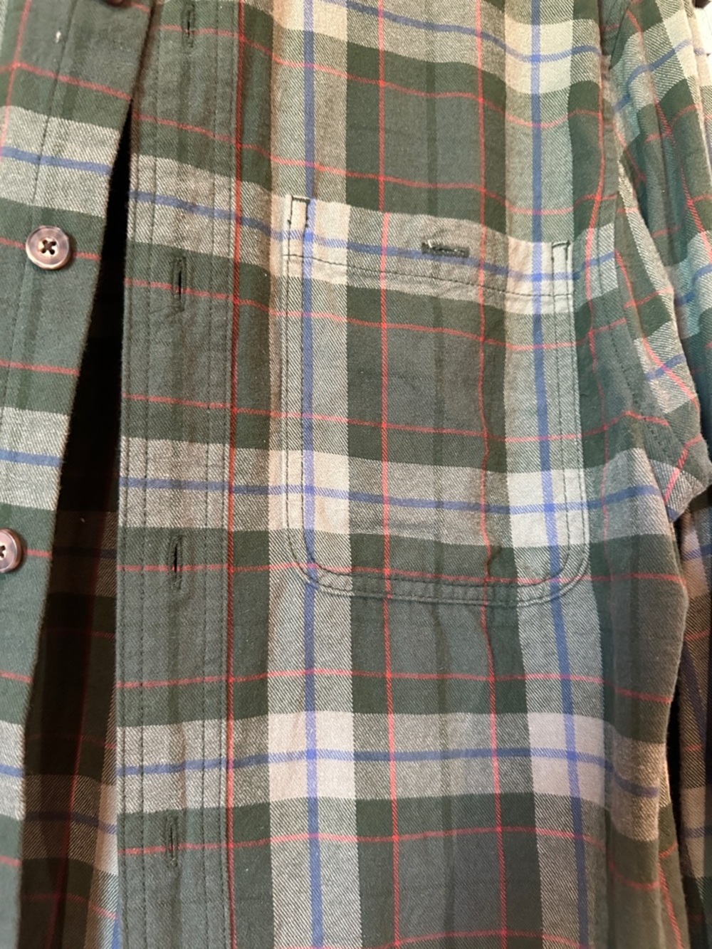 Duluth Trading Co Green Plaid Button-Down Shirt - Picture 2 of 3